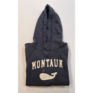 Montauk Appliqued Supersoft Hoodie w/ Whale Navy Blue 84 Brand Kids Size Medium